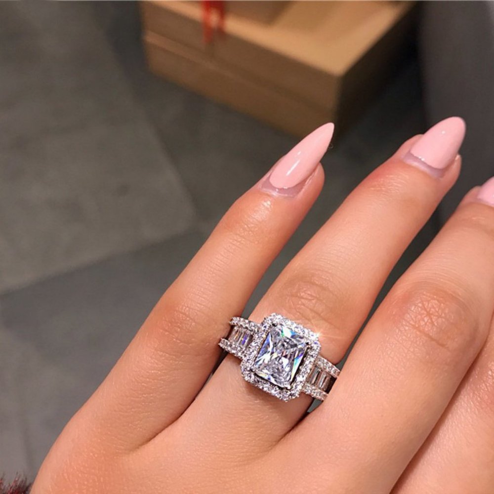 Daily Wear Ring For Women's Wedding Anniversary Gift Edwardian Ring